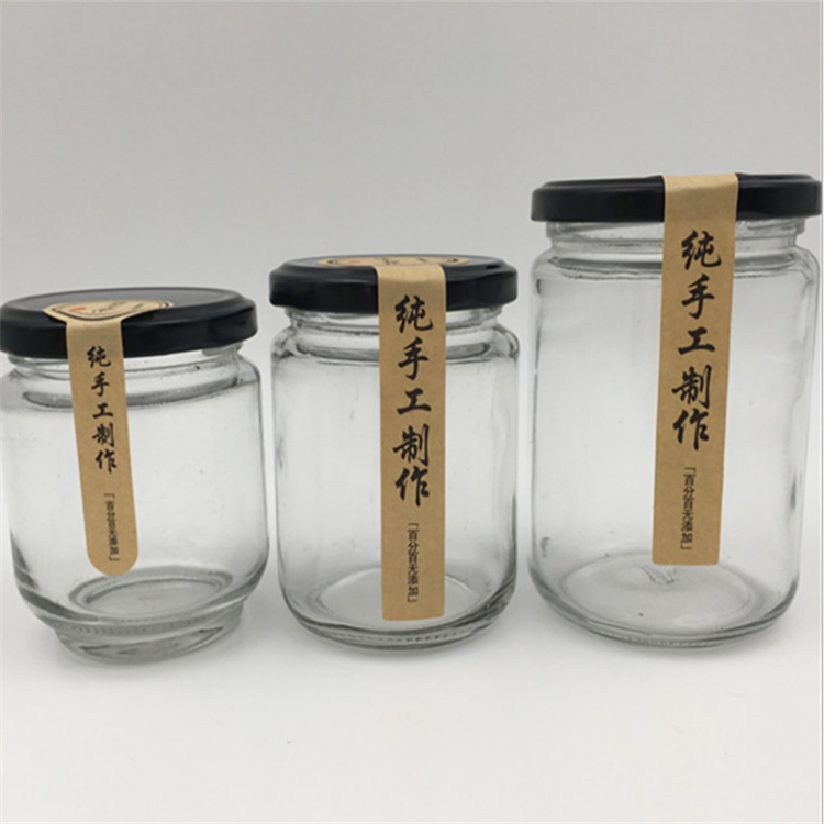 Supplier direct sales hexagon metal lids empty honey glass jar