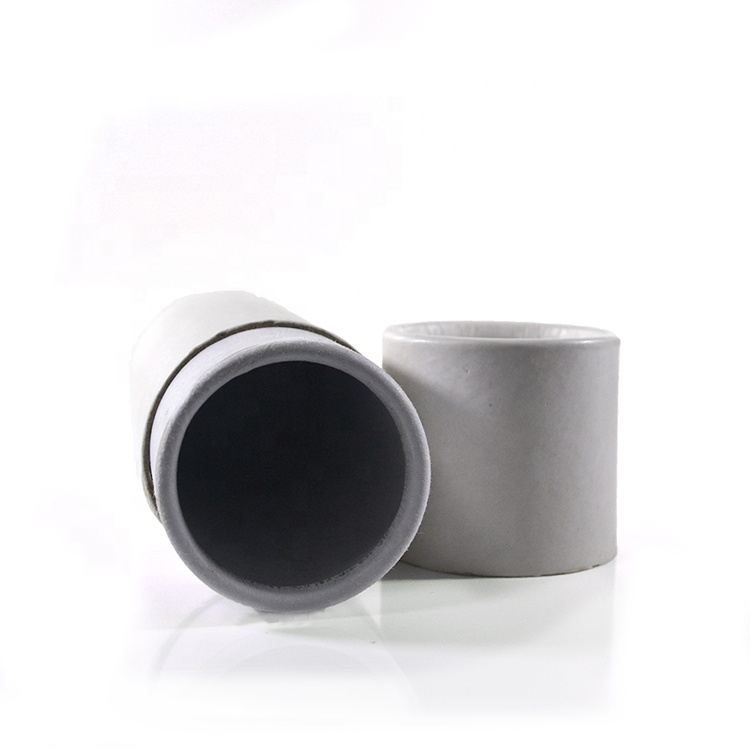 Supply 100% recycled custom cosmetic packing strong kraft cardboard 15ml 30ml 50ml 100ml white brown black paper tube