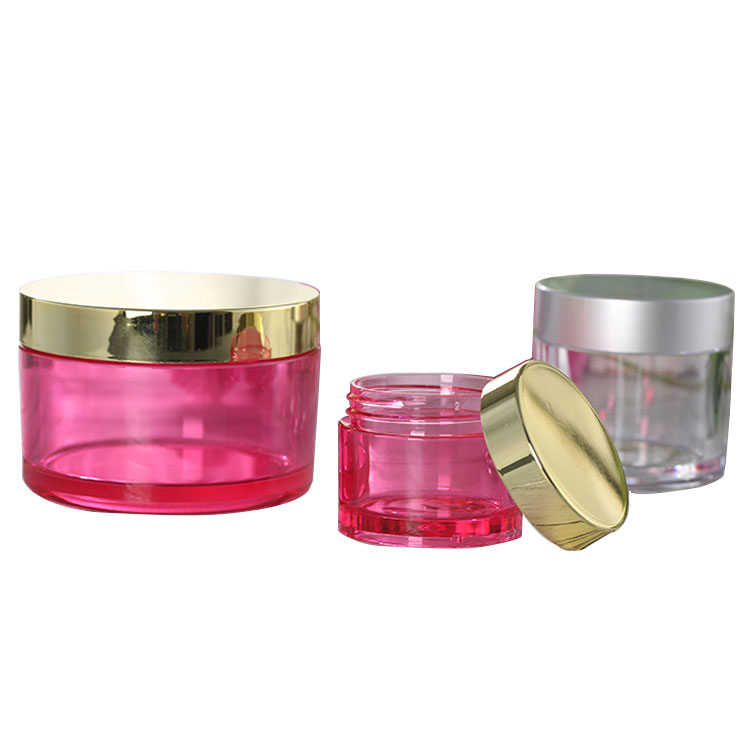 Supply Professional 50ml Plastic Round Bottom Transparent Cosmetic PETG Jar