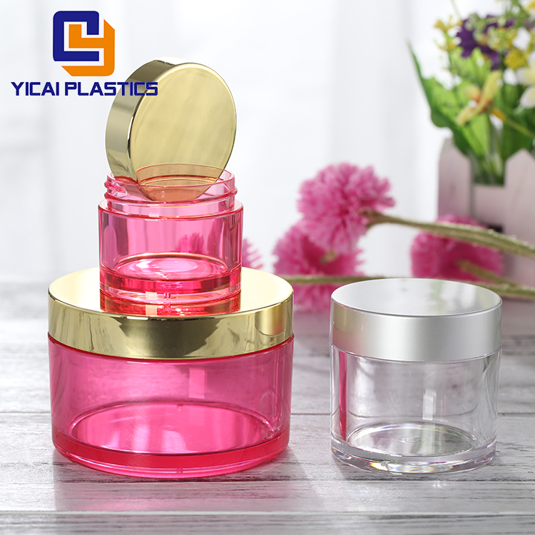 Supply Professional 50ml Plastic Round Bottom Transparent Cosmetic PETG Jar
