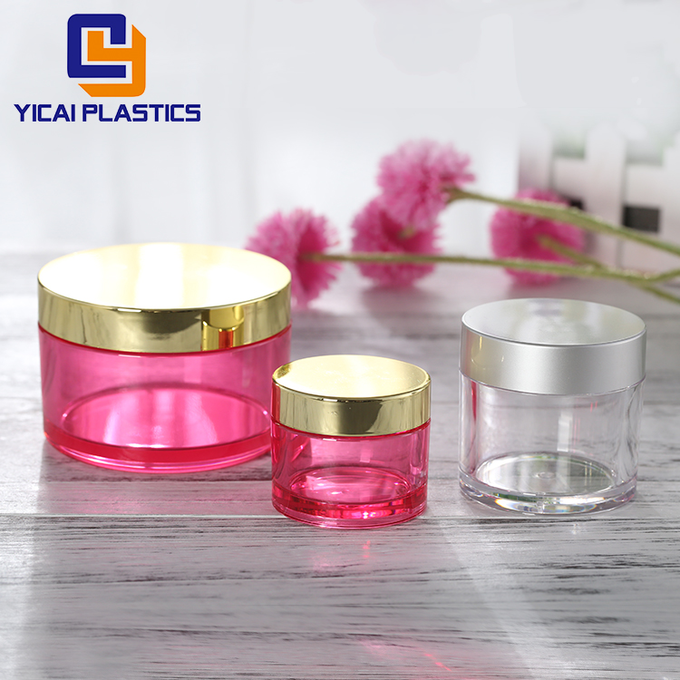 Supply Professional 50ml Plastic Round Bottom Transparent Cosmetic PETG Jar