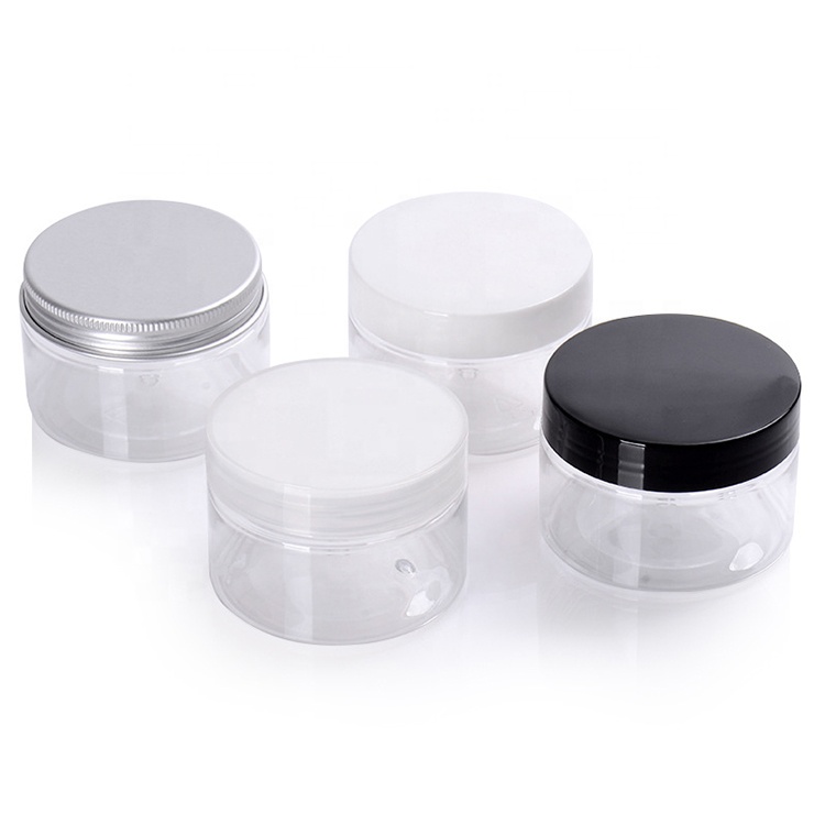 Sustainable food grade 30ml 50ml 60ml 80ml 100ml 120ml 150ml 200ml 250ml 300ml amber black clear pet plastic storage jar