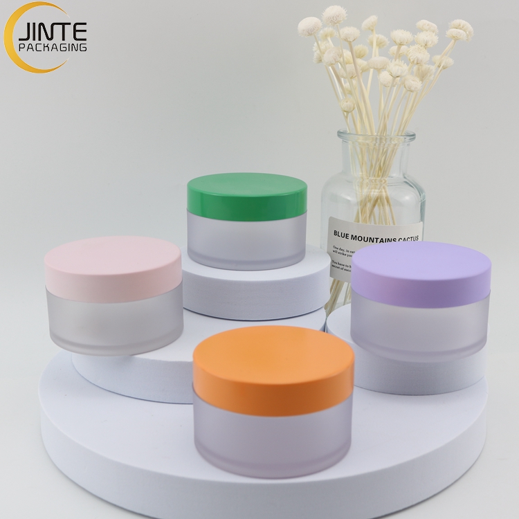 Sweet Frosted Plastic Jars with Lids 15ml PETG 1oz 2oz 3oz 4oz 5oz 6oz 8oz Lip Scrub Container Body Cream Jar