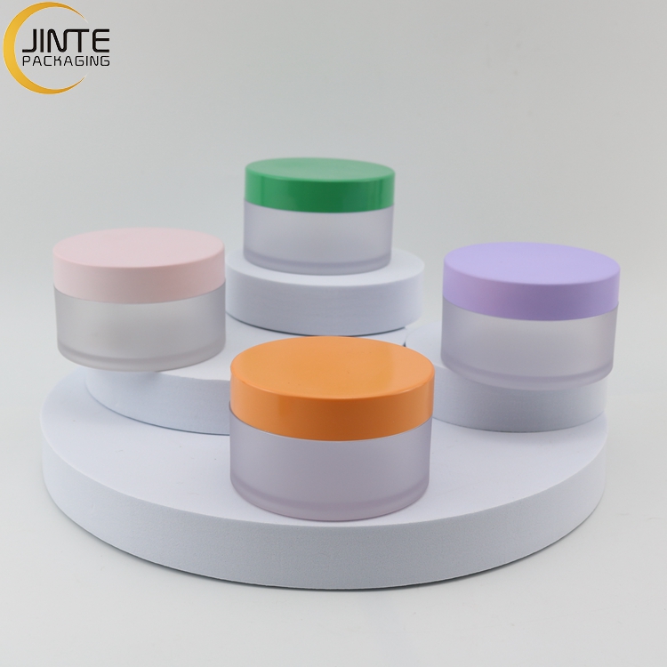Sweet Frosted Plastic Jars with Lids 15ml PETG 1oz 2oz 3oz 4oz 5oz 6oz 8oz Lip Scrub Container Body Cream Jar