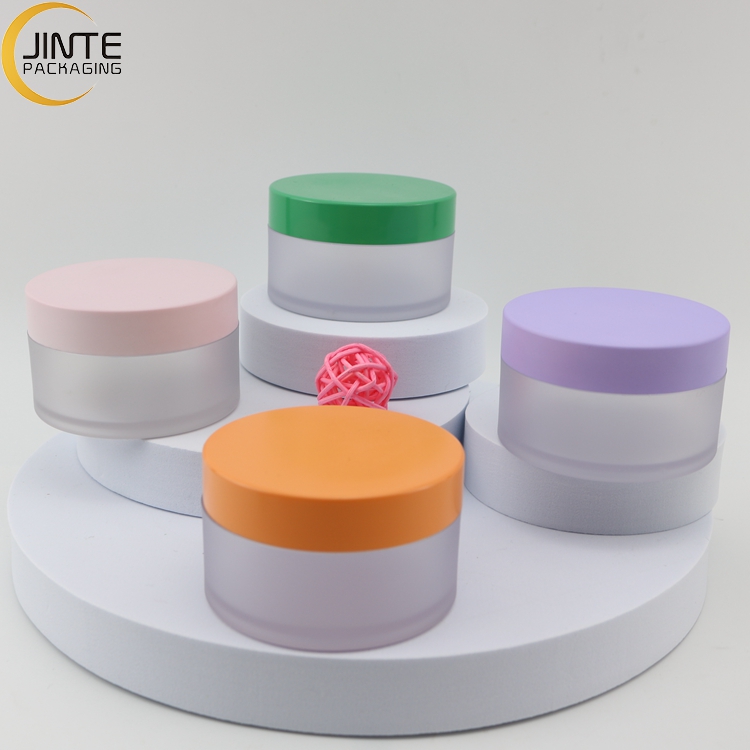 Sweet Frosted Plastic Jars with Lids 15ml PETG 1oz 2oz 3oz 4oz 5oz 6oz 8oz Lip Scrub Container Body Cream Jar