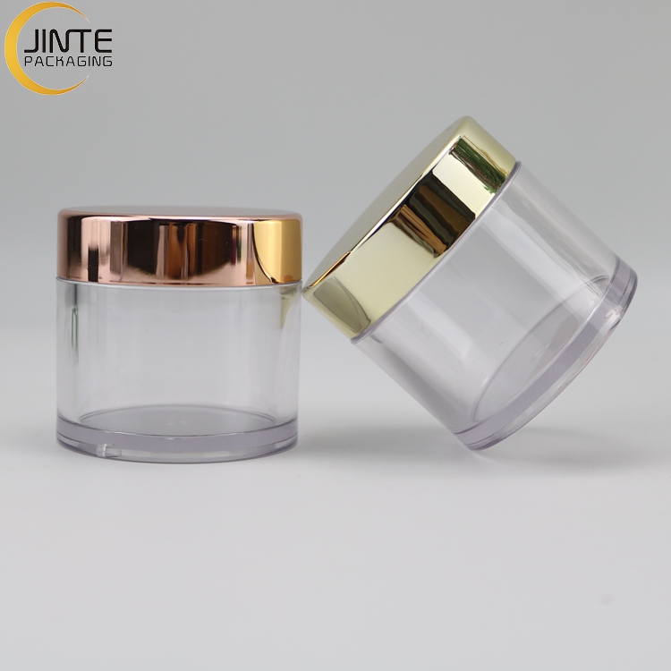 Sweet Lip Balm 15ml PETG Clear Jar With Rose Gold Lid 1/2 Ooz 1oz 2oz 3oz 4oz 5oz 6oz 8oz Lip Scrub Container