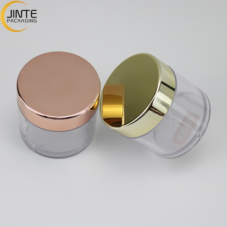 Sweet Lip Balm 15ml PETG Clear Jar With Rose Gold Lid 1/2 Ooz 1oz 2oz 3oz 4oz 5oz 6oz 8oz Lip Scrub Container
