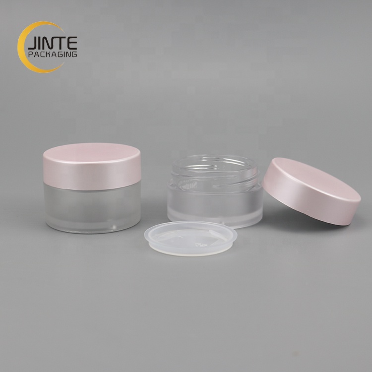 Sweet Lovely Container Cosmetic Jars Pink Lid Cosmetic Jars Lip Scrub Jars1/2 oz 1oz 3oz 4oz For Acrylic Powder