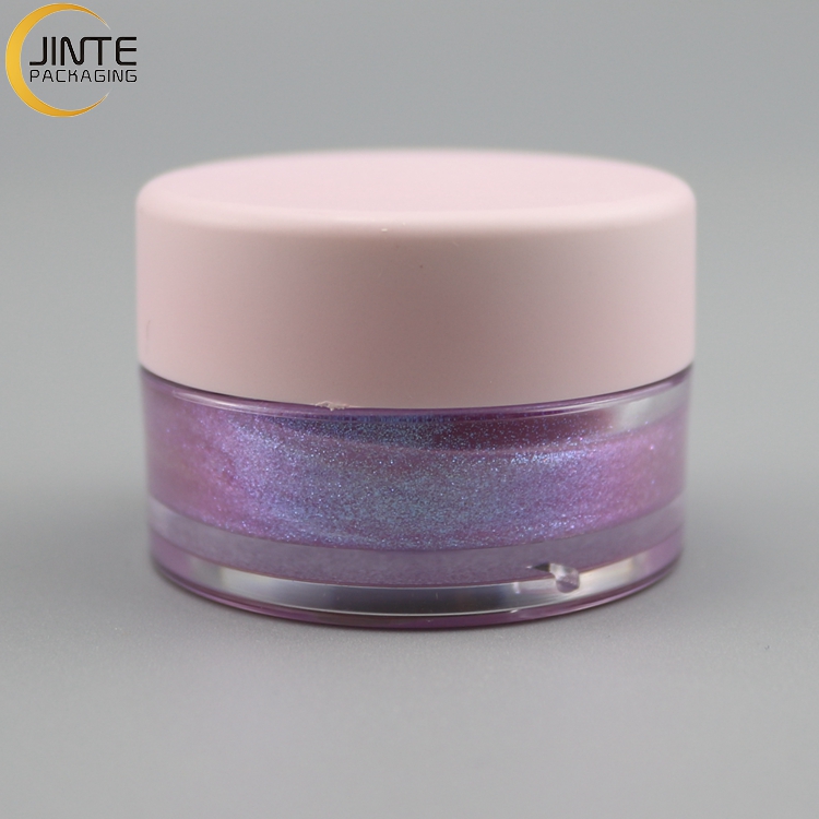 Sweet Plastic Cosmetic Packaging Pink and Clear Plastic Jar 1/2oz 1oz 2oz 3oz 4oz 5oz 6oz 8oz Lip Scrub Cream Jar