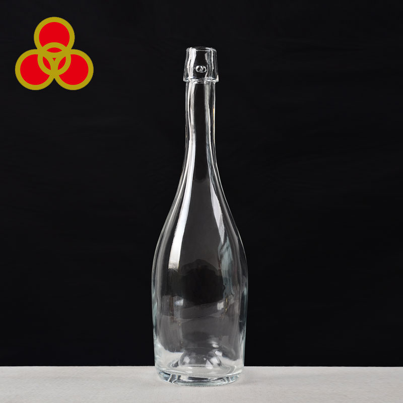 Swing Top 750ml 1000ml Clear Round Beverages Tequila Rum Brandy Vodka Whiskey Glass Bottles