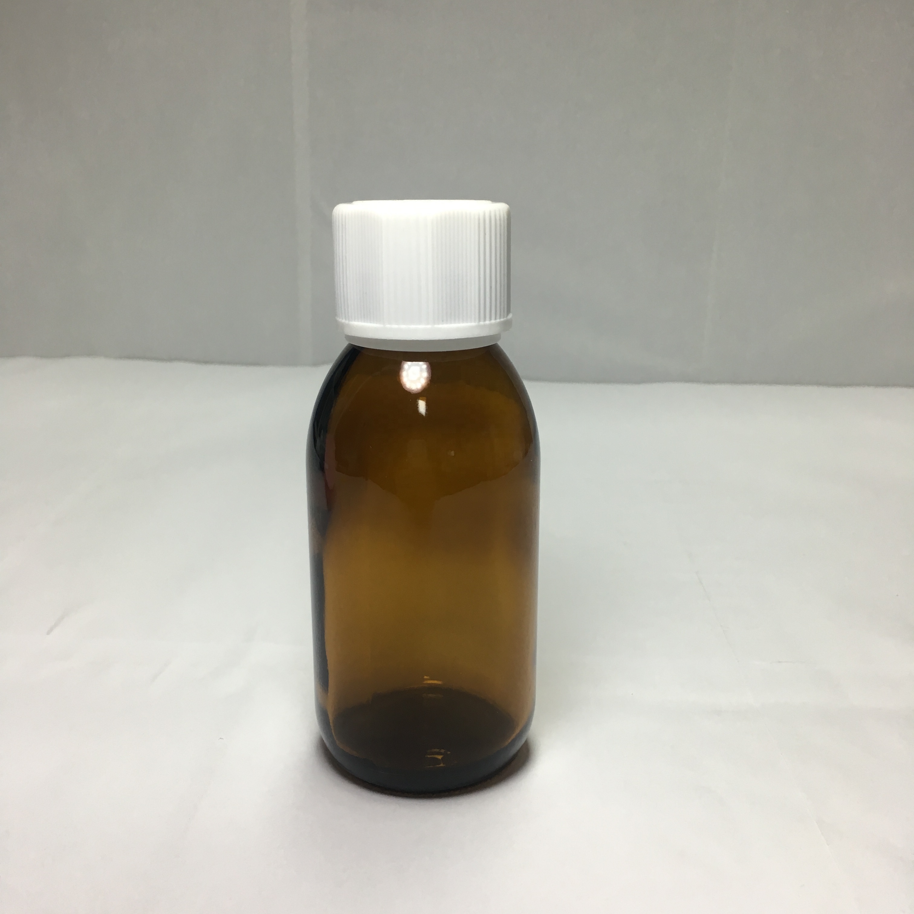 Syrup Medicine Glass Bottle and Childproof Cap Amber Glass Pharmaceutical Grade Bottles,amber Screen Printing Screw Cap 125ml