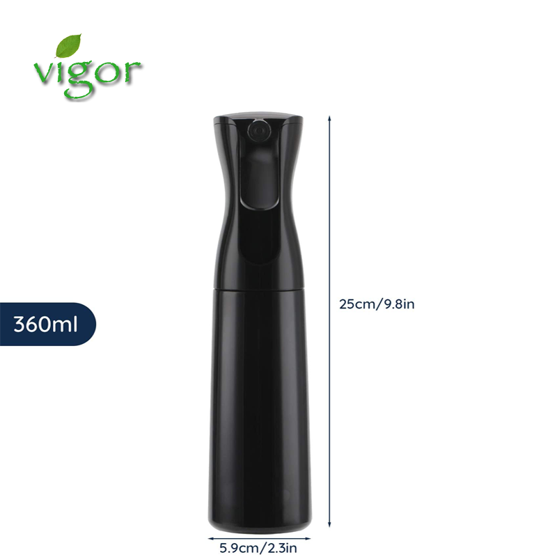 Syvigor 360ML Hair Spray Bottle for Travel Mist Water Squirt Hairspray Clear Plastic Empty Atomizer