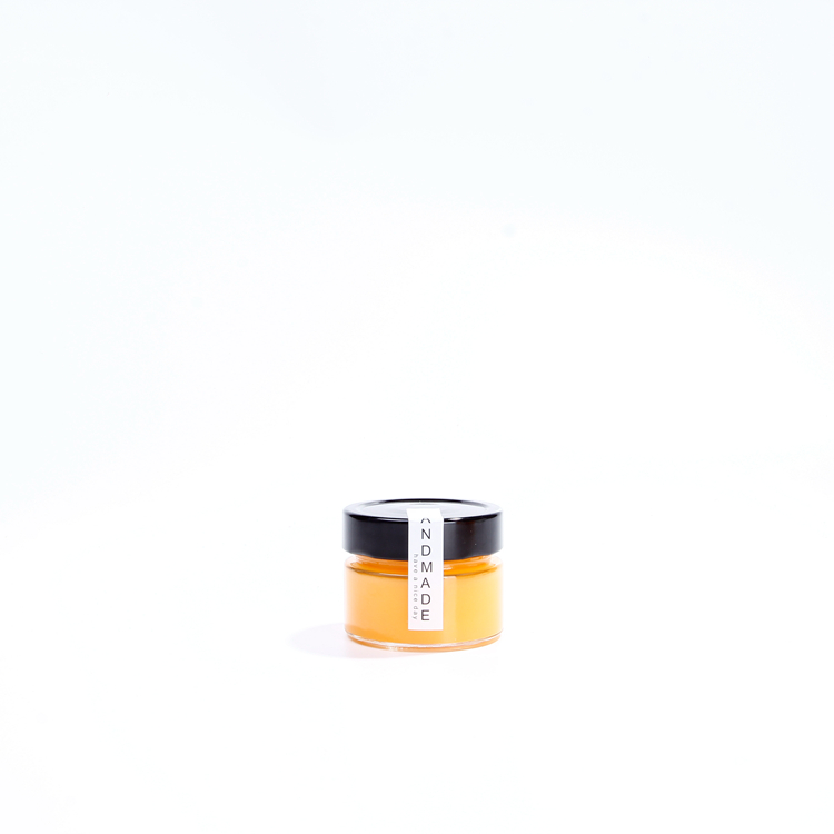 TO 70 clear glass jar with deep metal lid for honey food jam packaging