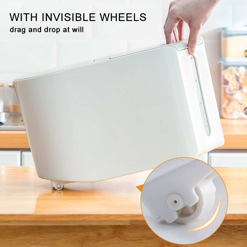 Taili Plastic Large Capacity Airtight Moisture-proof Insect-proof Sealed Cereal Grain Rice Dispenser Storage Container