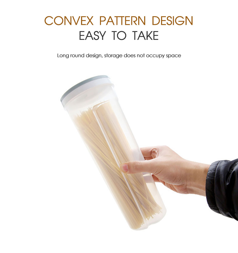 Tall Clear Spaghetti Pasta Container Pantry Kitchen Storage Box Food Storage For Noodles Beans Straws