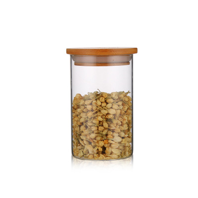 Tall Long High Cylindrical Cylinder Heat Resist Borosilicate Glass Candle Container with Seal Airtight Lid
