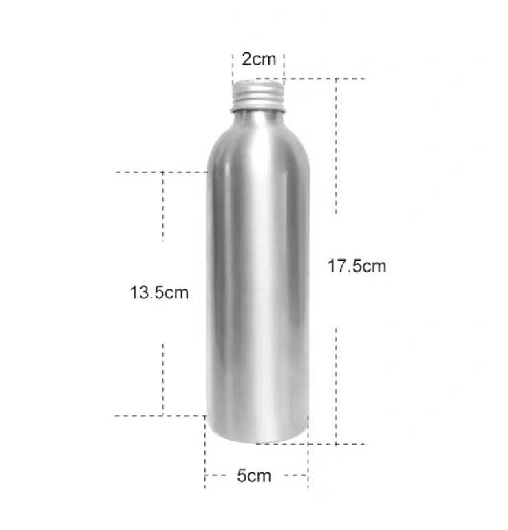 Tamper proof eco-friendly Figure Aluminum screw-on Bottle