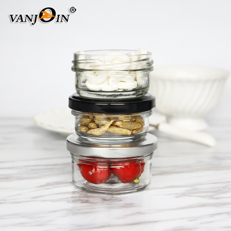Taper Glass 100g 100ml Mini Food Grade Jam Honey Glass Jar With Lid