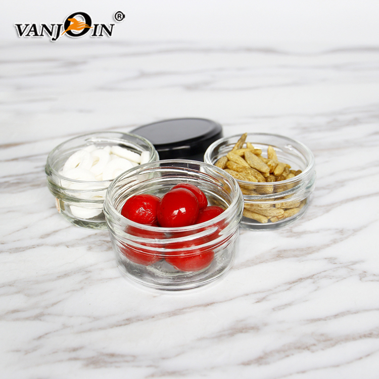 Taper Glass 100g 100ml Mini Food Grade Jam Honey Glass Jar With Lid