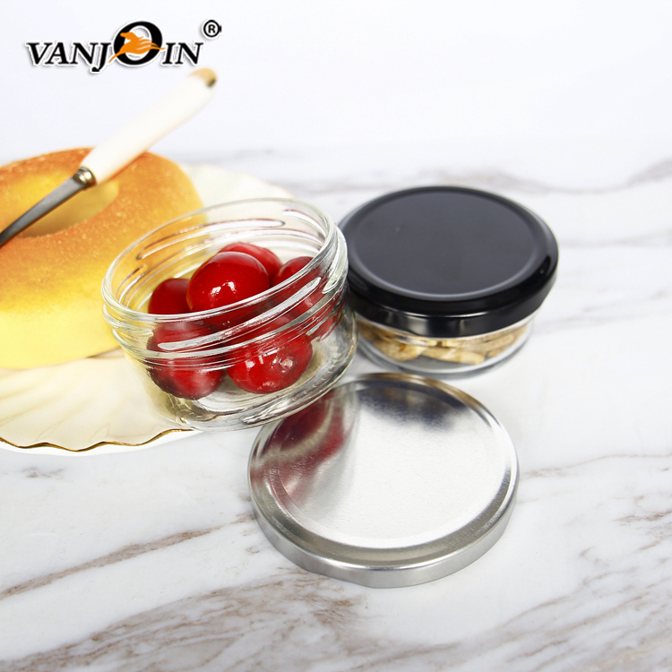 Taper Glass 100g 100ml Mini Food Grade Jam Honey Glass Jar With Lid