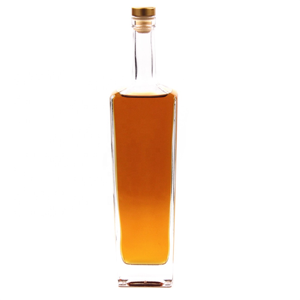 Taper tall exclusive delicate 750ml vodka liquor glass bottle