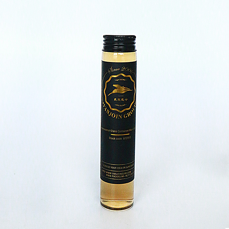 Test Packing Liquor Dispenser Bottle Wine In Tube Juice Cold Coffee Glass Tube Bottle