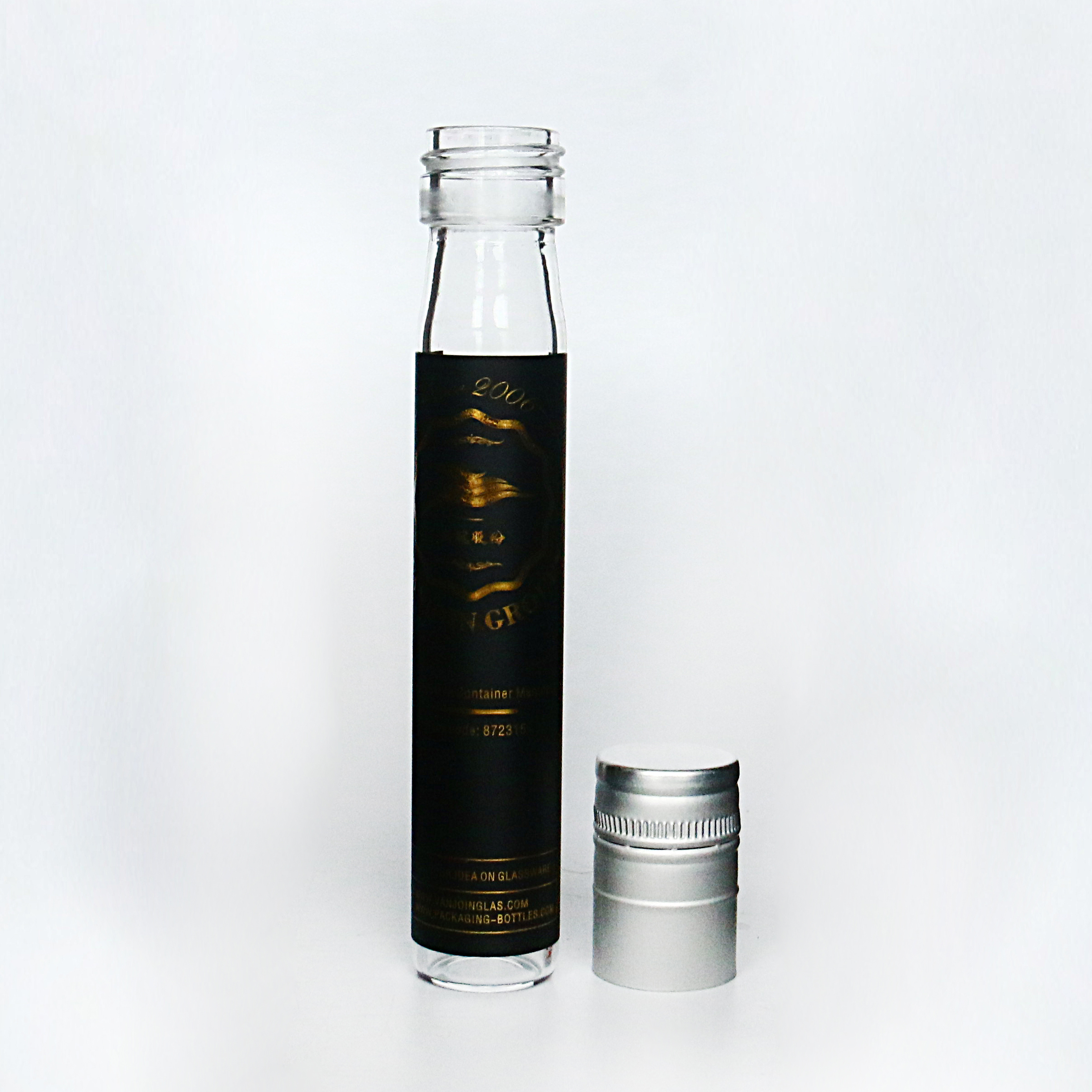 Test Packing Liquor Dispenser Bottle Wine In Tube Juice Cold Coffee Glass Tube Bottle
