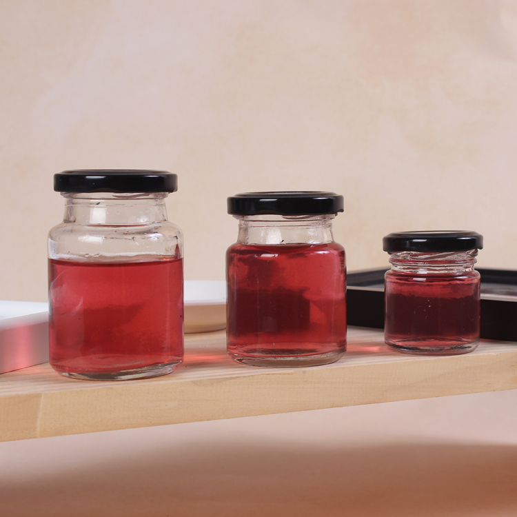 The Best 25ml 50ml 100ml Round Clear Glass Jar with Screw Lid for Bird's Nest