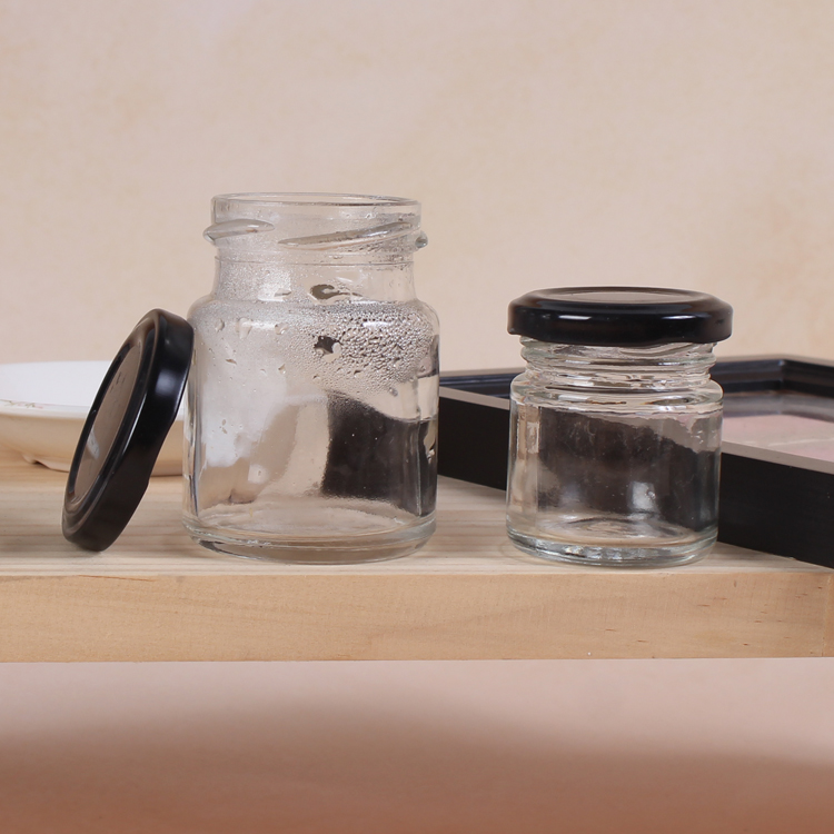 The Best 25ml 50ml 100ml Round Clear Glass Jar with Screw Lid for Bird's Nest