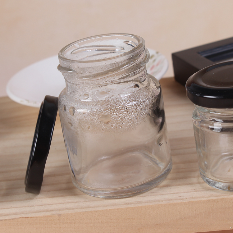 The Best 25ml 50ml 100ml Round Clear Glass Jar with Screw Lid for Bird's Nest