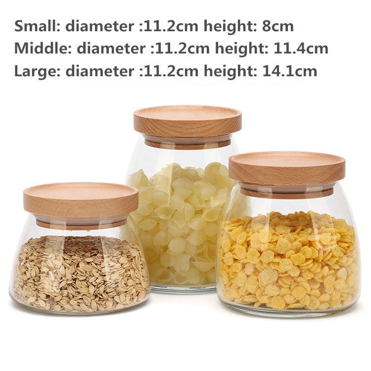 The Kitchen Use Glass Storage Jars For Dried Fruit Whole Grains And Rice