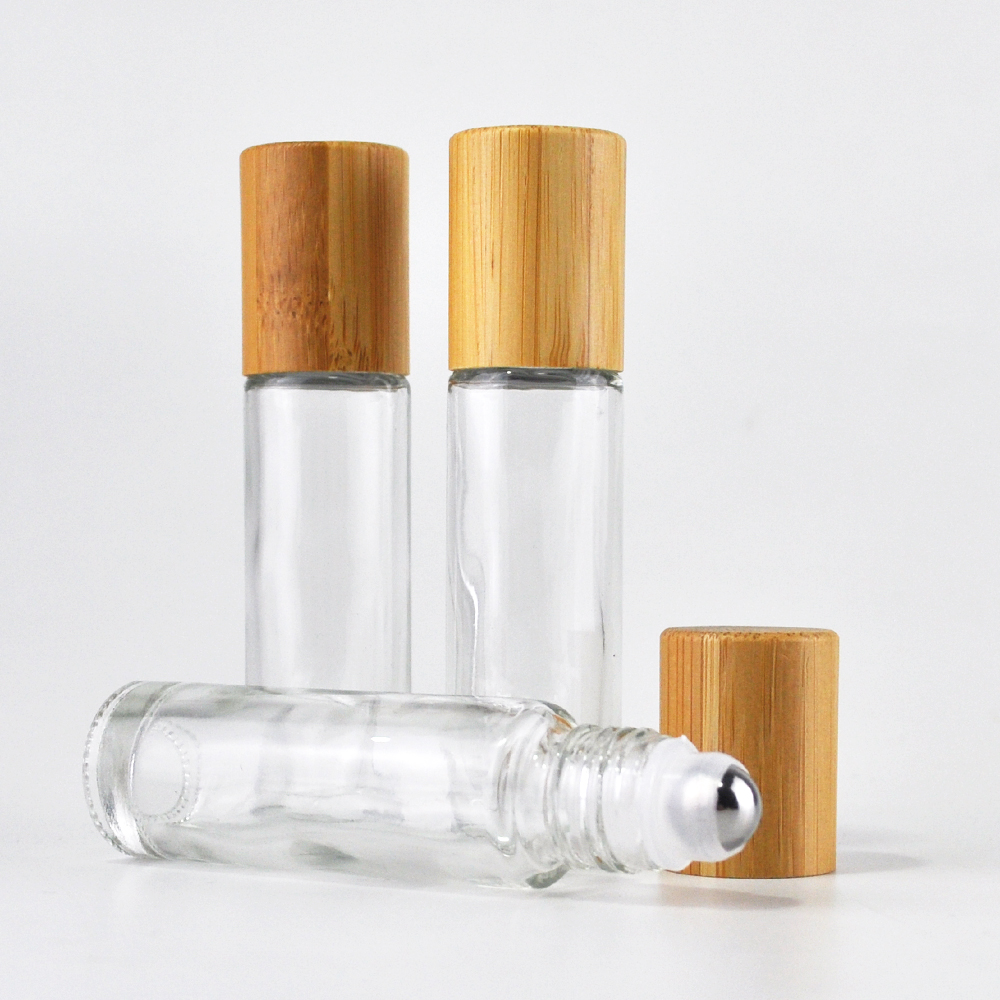 The most popular 10ml rollerballs glass essential oils for bamboo lid