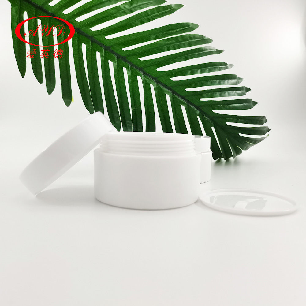 Thick Wall Cream Jar Double Wall Matte White PP Jar With Spoon 10g 20g 30g 50g 100g