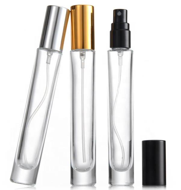 Thick bottom gold lid round glass lotion victoria secret perfume atomizer spray bottle