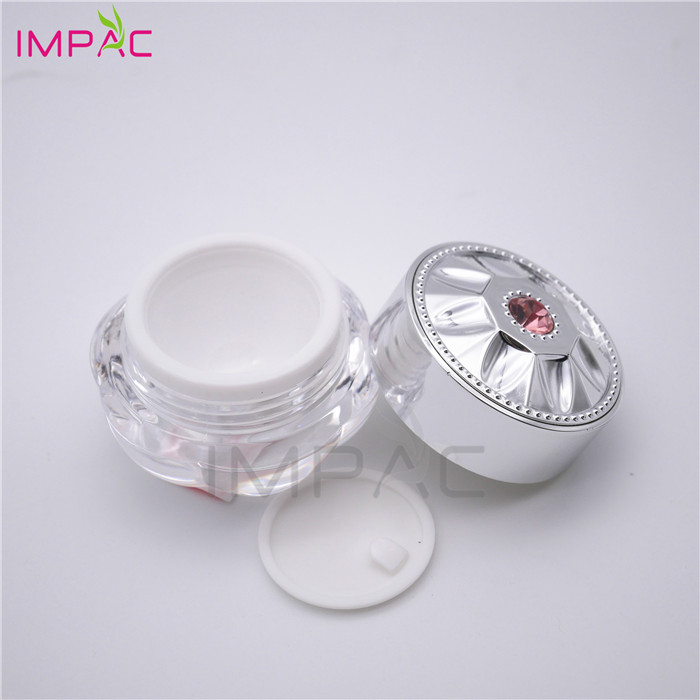 Thick wall cosmetic luxury 10ml lip scrub container with screw cap