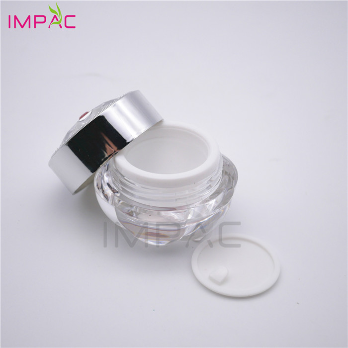 Thick wall cosmetic luxury 10ml lip scrub container with screw cap