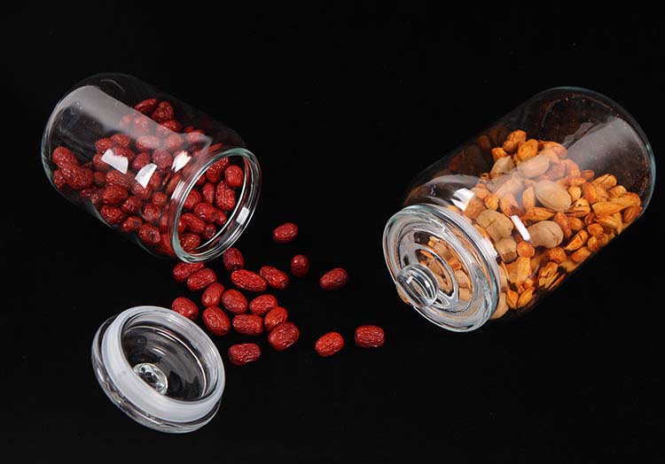 Thickened Pantry Container Organizer Glass Jars With Lids For Kitchen Grains Nuts Pharmacist Peaberry