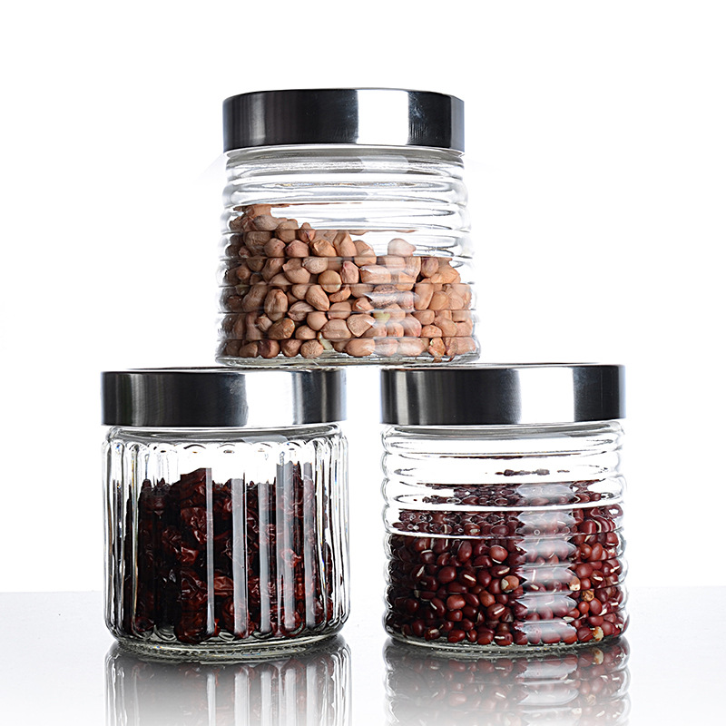Tin cans manufacturer luxury candy jar round airtight food storage container 2oz jars with lids