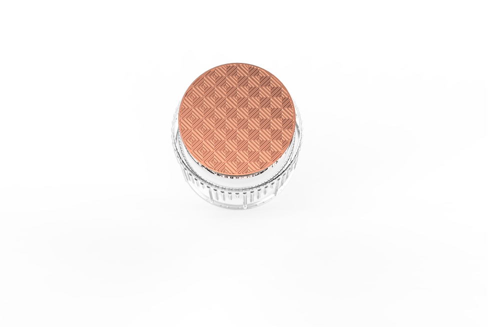 Top End Rose Gold Lid 30G Saffron Jar Packing