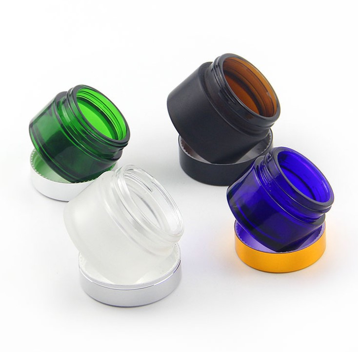 Top Grade 20g 30g 50g Tawny Glass Cream Jar Face Cream Jar Cosmetics Bottle Eye Cream Jar Perfume Bottle