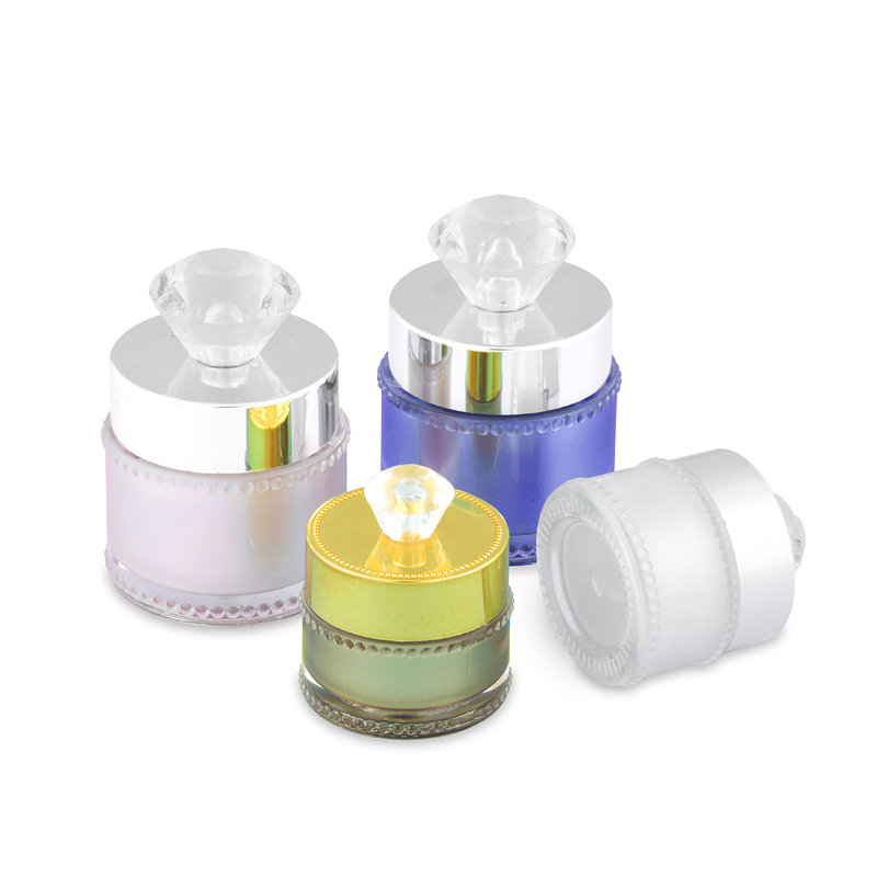Top Grade Diamond Shape 10g Acrylic Customized Cosmetics Container Face Cream Plastic Jar