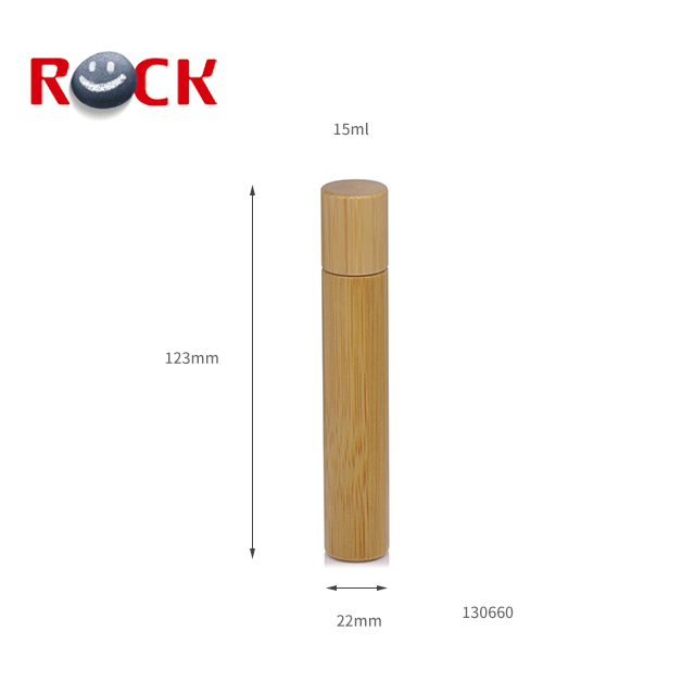 Top Grade Essential Oil Use Bamboo Glass 15ml Roll On Bottle
