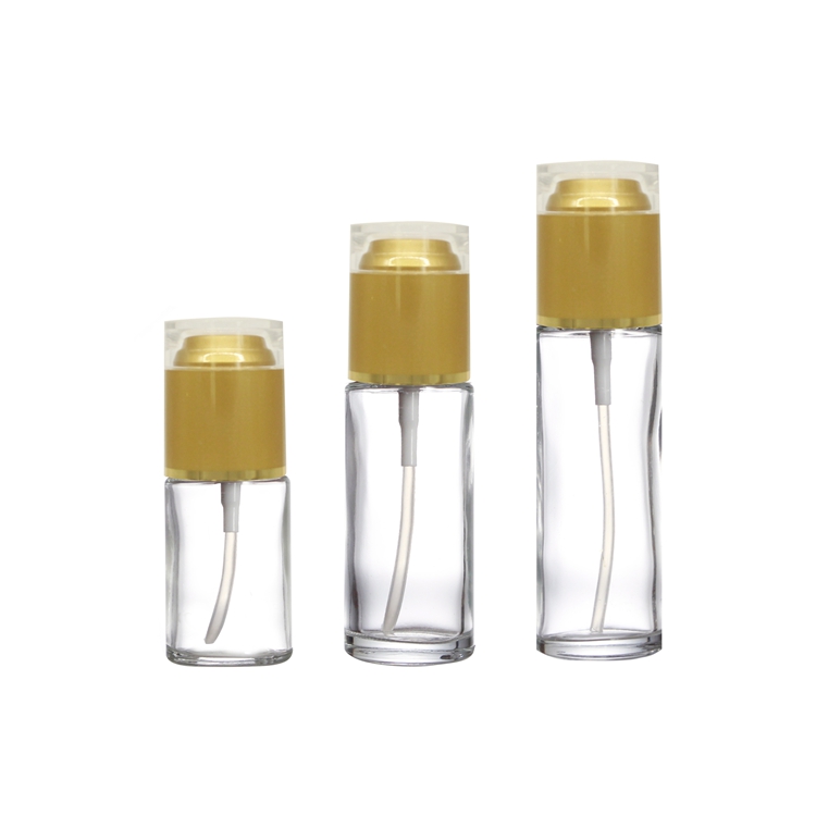 Top Quality 30ml 50ml 100ml Round Clear Refillable Perfume Bottle Perfume Oil Bottles With Sprayer Lid