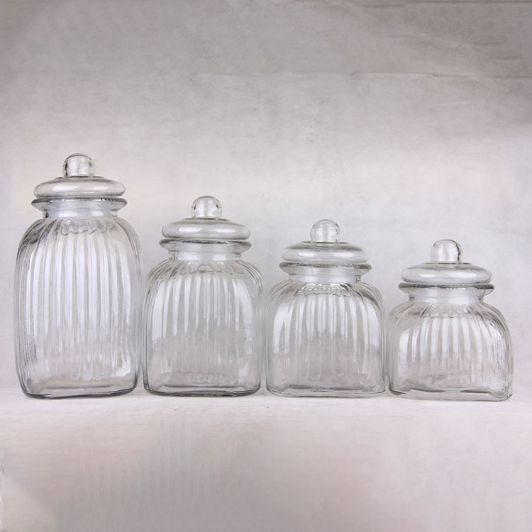 Top Quality Good Price Glass Sealed Storage Jars with Lid for Candy Nuts Tea Leaves