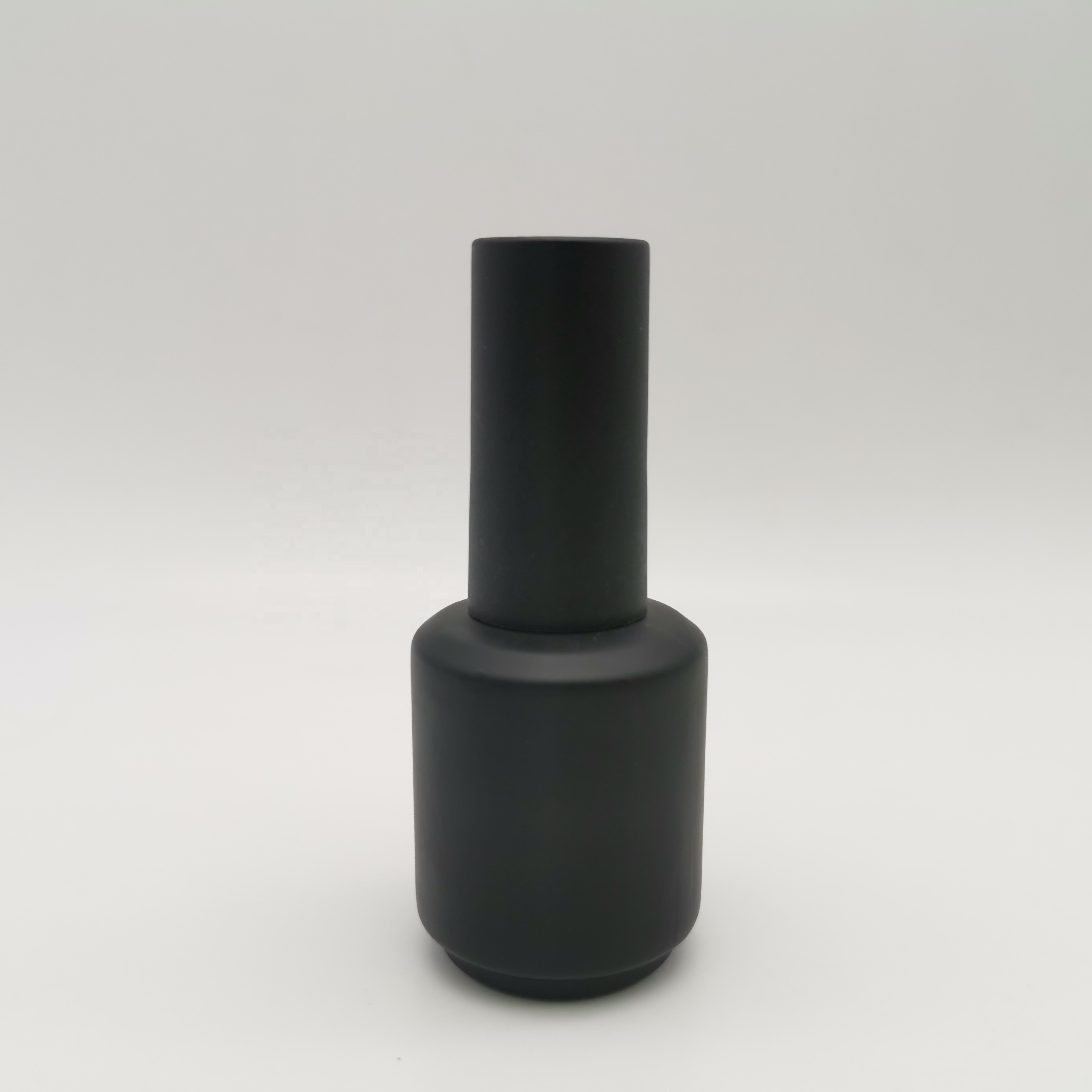 Top Quality Matt Black Gel Nail Polish Bottle High Quality nail polish black cap