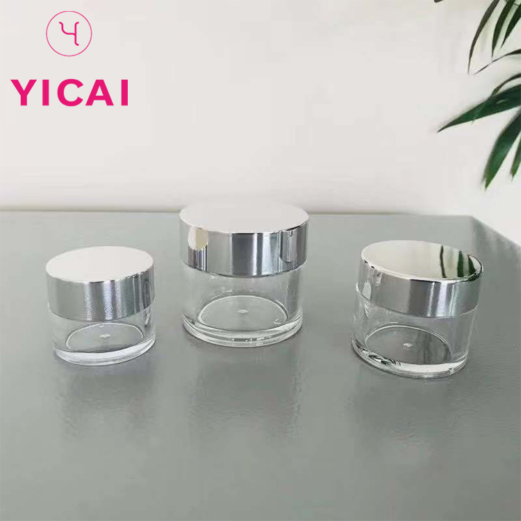 Top Sale 2 Oz Cosmetic Lotion Cream Makeup Samples Container Jars PETG Plastic