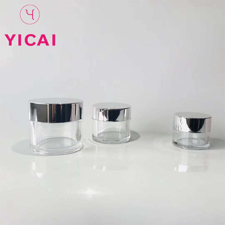 Top Sale 2 Oz Cosmetic Lotion Cream Makeup Samples Container Jars PETG Plastic