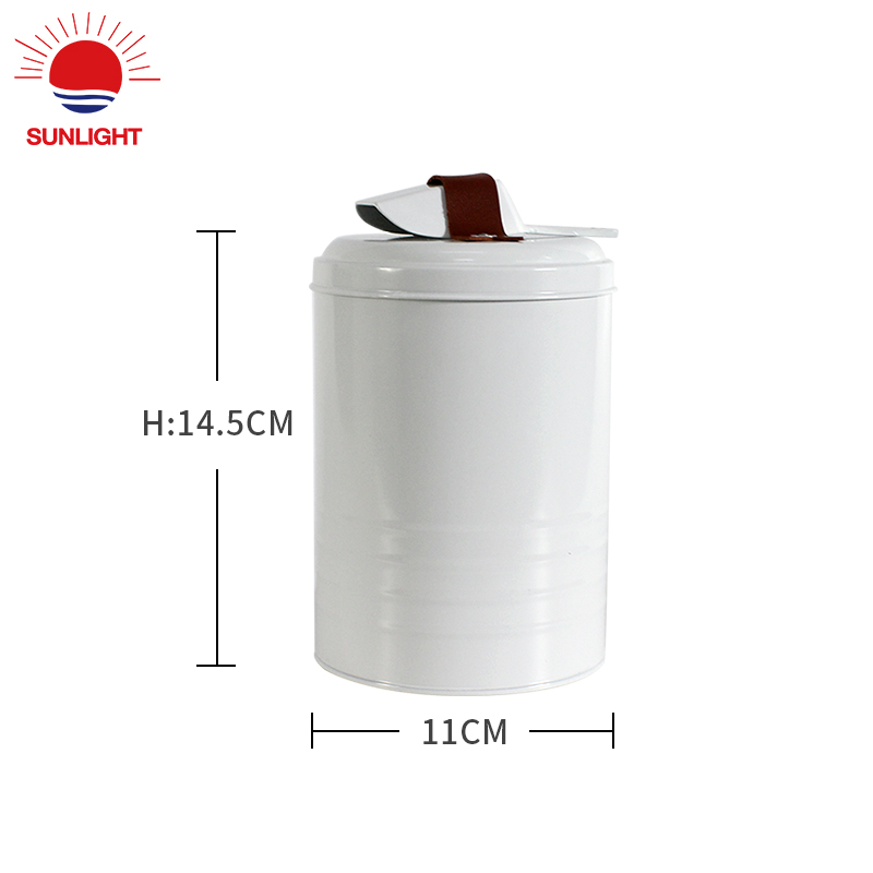 Top Sale Set of 3 Round Tea Coffee Sugar Kitchen Household Powder Coated Storage Canister