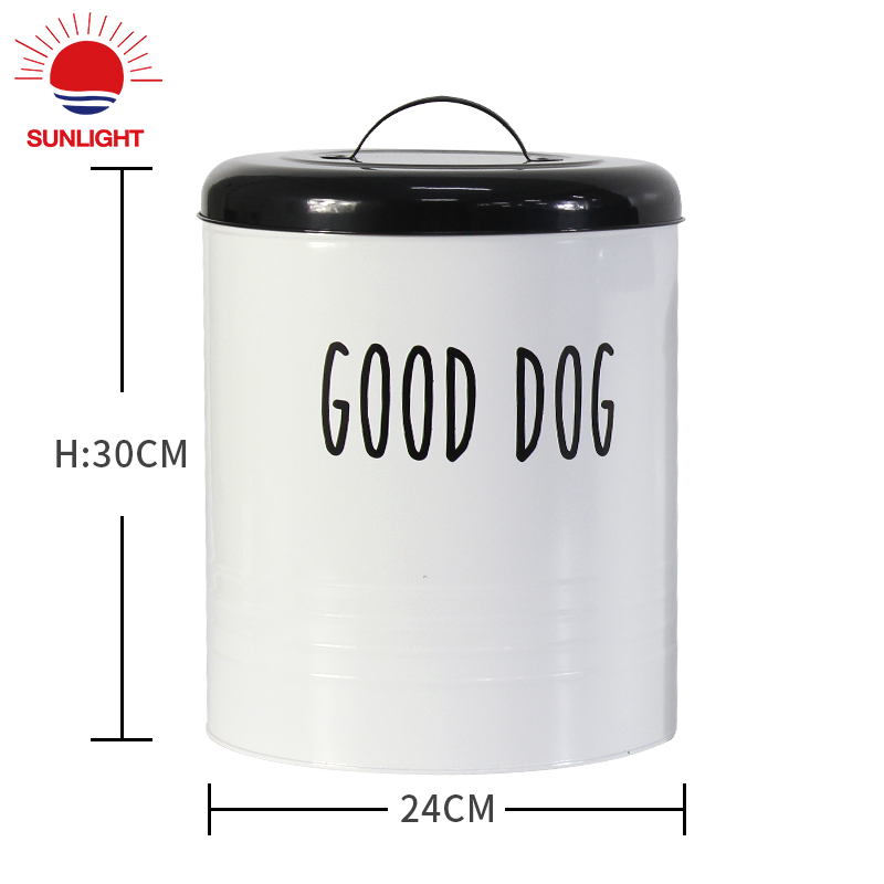 Top Sale Set of 4 Round Tea Coffee Sugar Kitchen Household Powder Coated Storage Canister