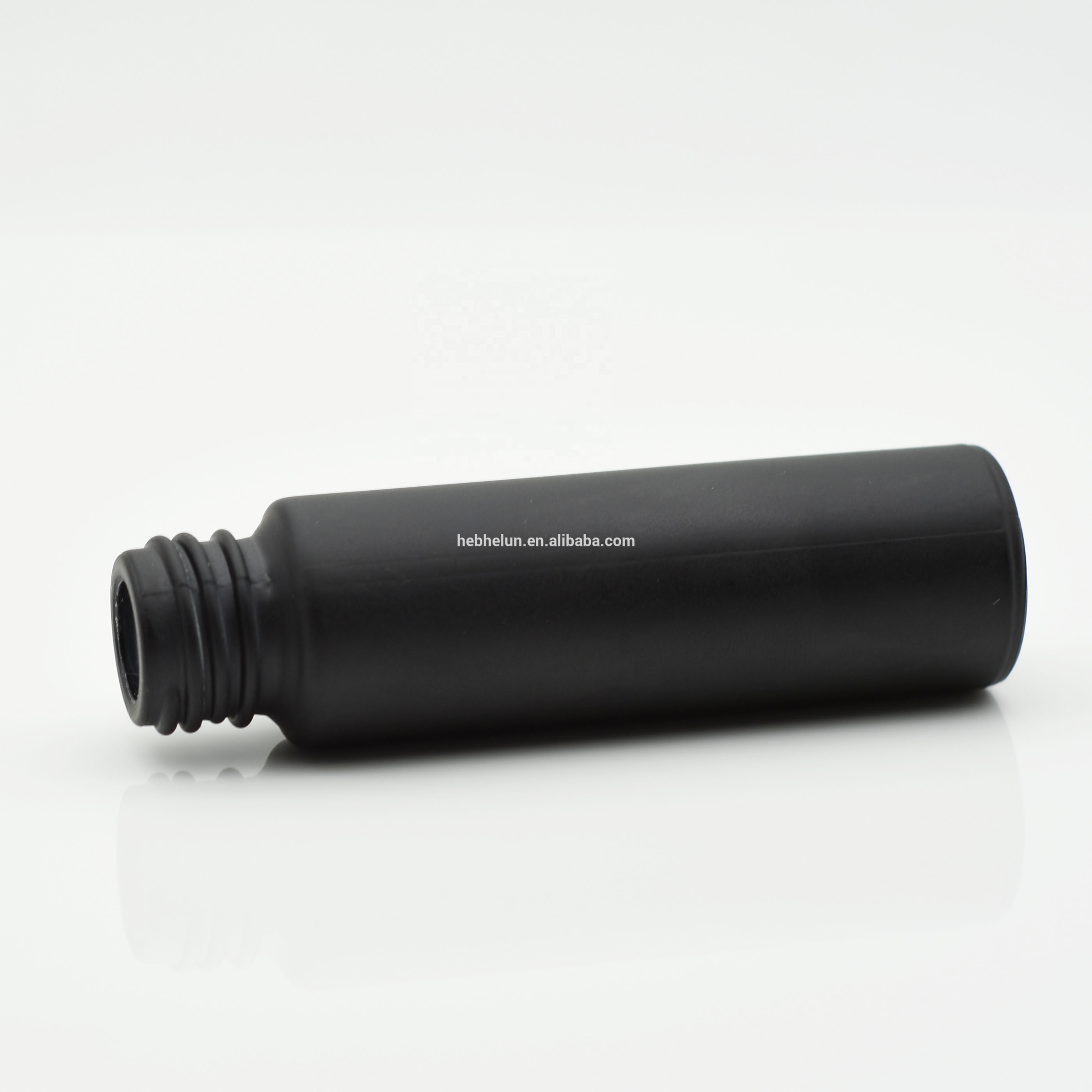 Top Selling Customized 5ml 10ml Essential Oil Matt Frosted Black Glass Roll On Bottles
